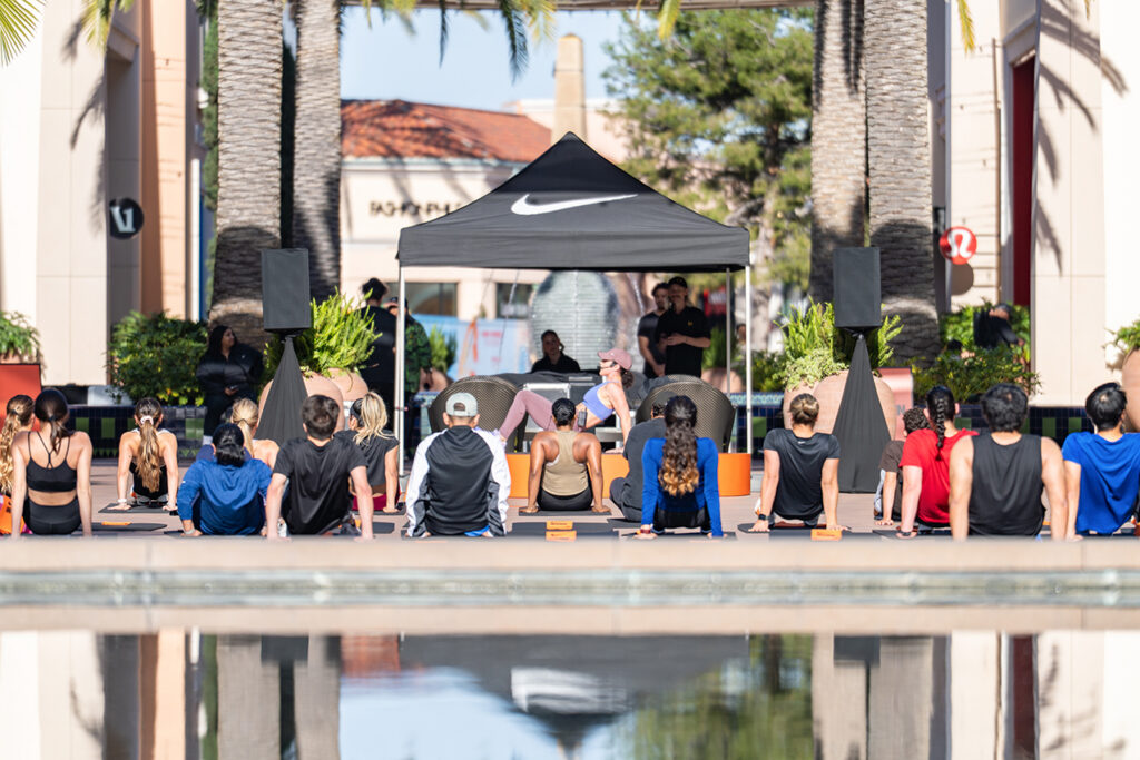 Group of people exercising at Irvine Spectrum Center